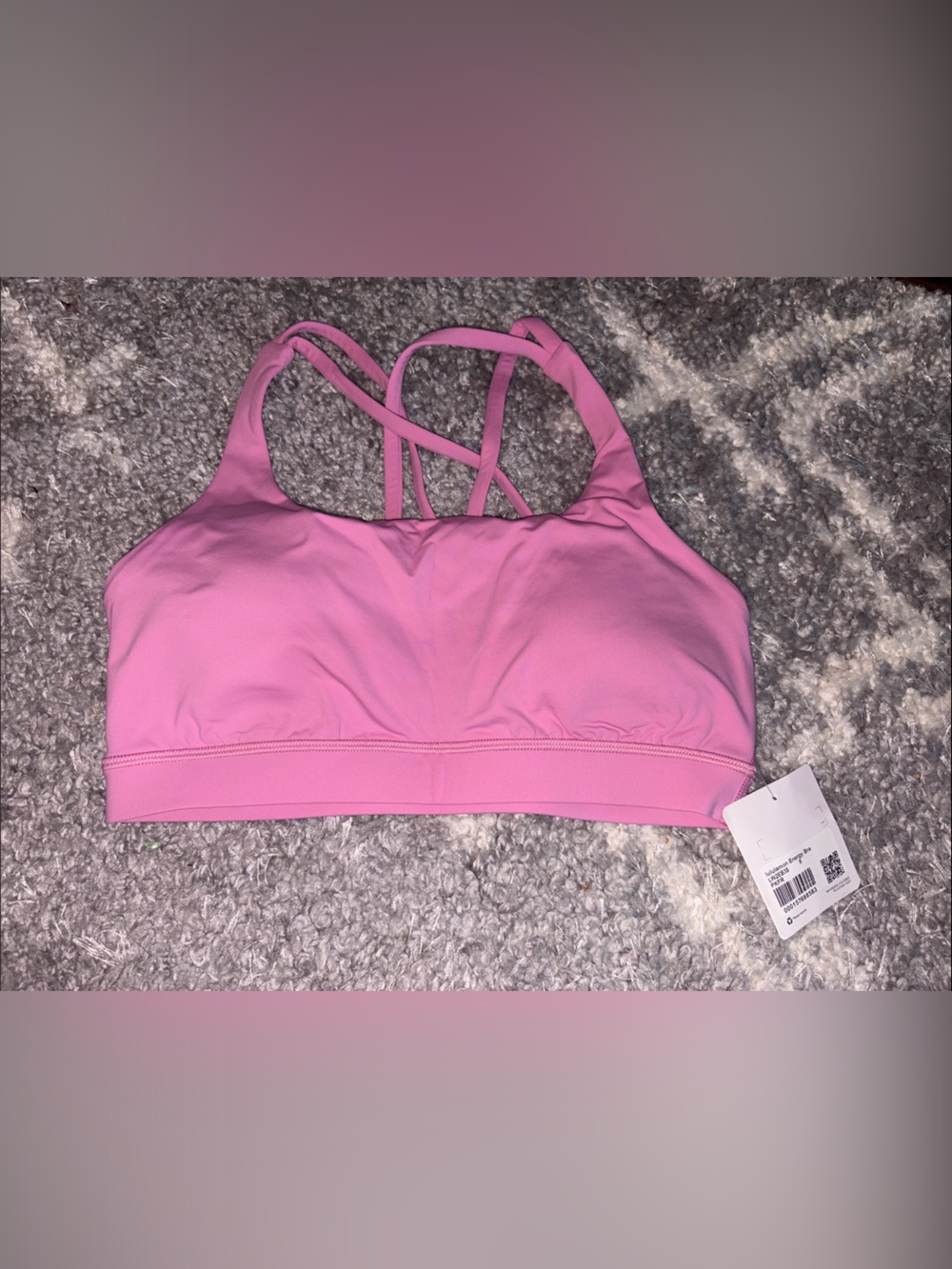lululemon athletica Pink Strappy Sports Bra Size 8